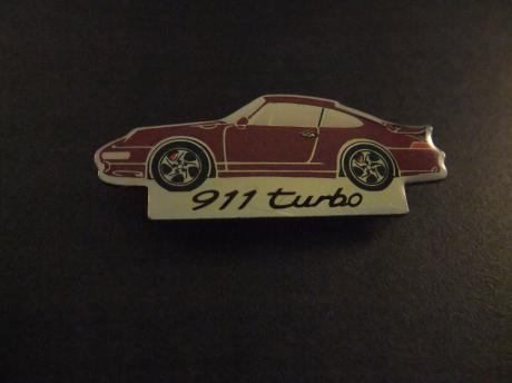 Porsche 911 Turbo rode bordeauxrode sportwagen